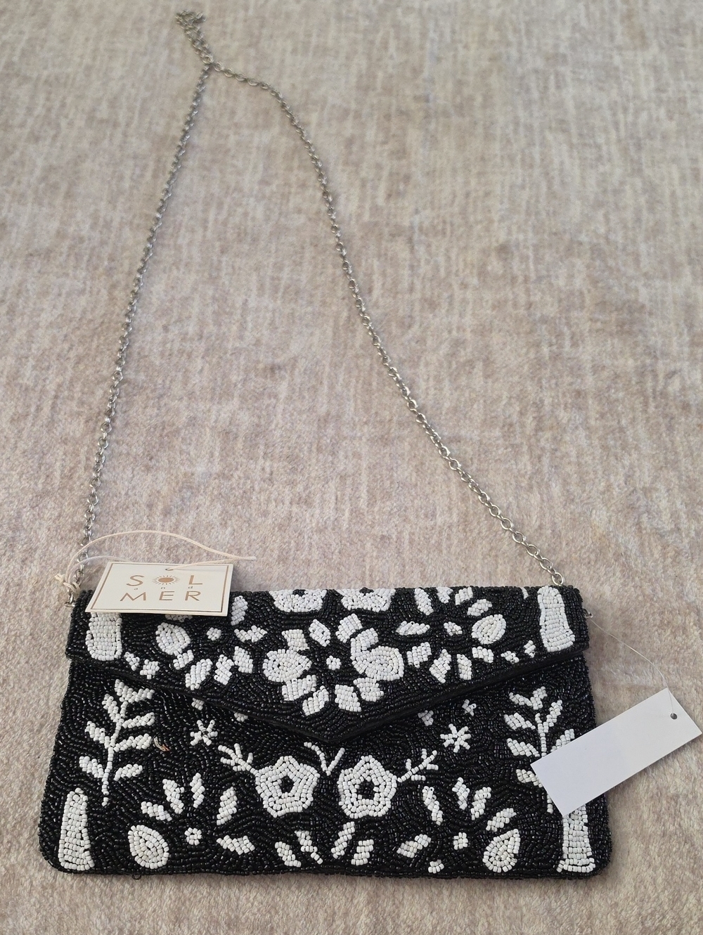 SOL and MER Beaded Chain Bag - Picture 1 of 1
